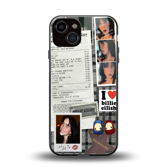 Billie Eilish back phone cover | glass case for iphone 14