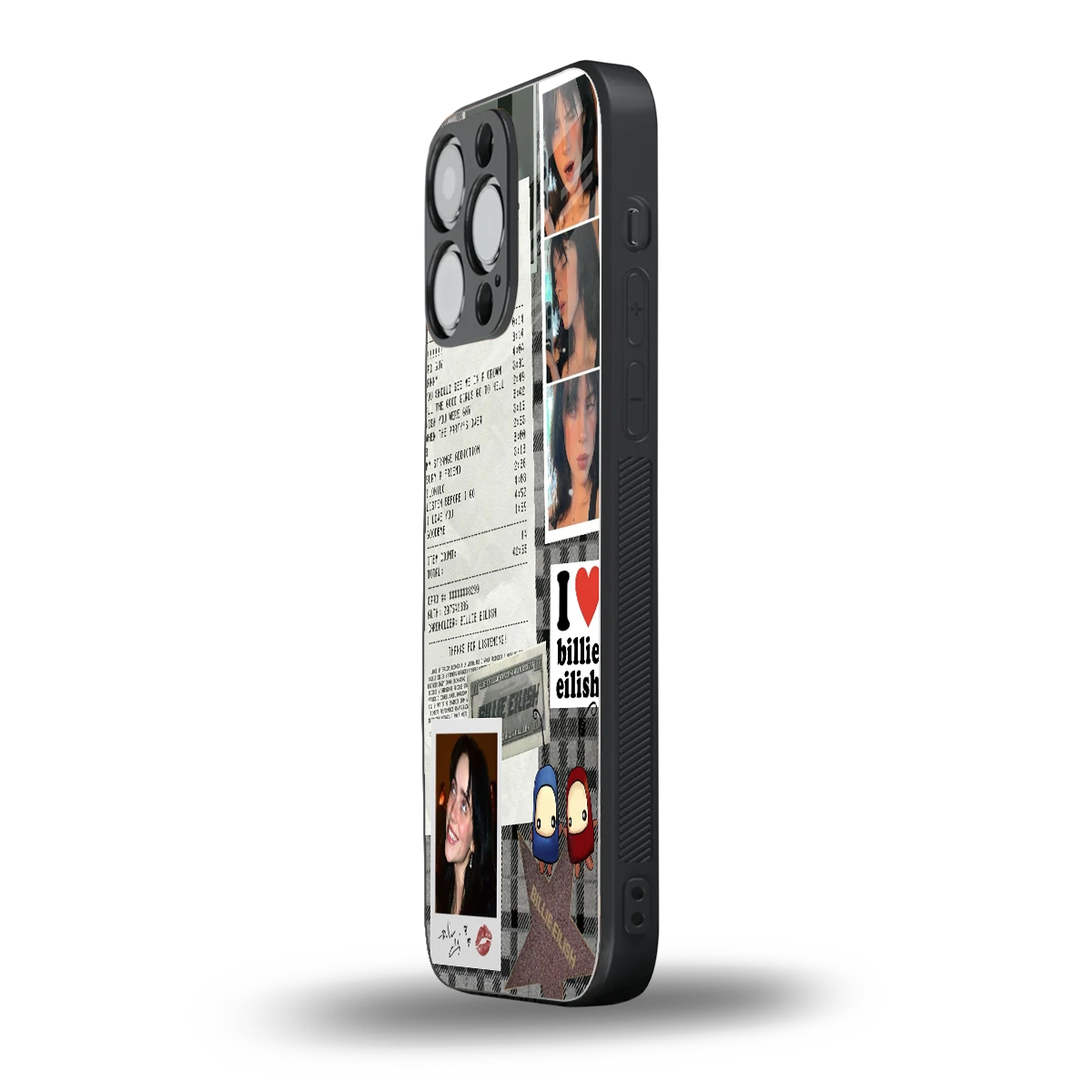Billie Eilish iphone 15 pro max mobile cover | shockproof glass phone case