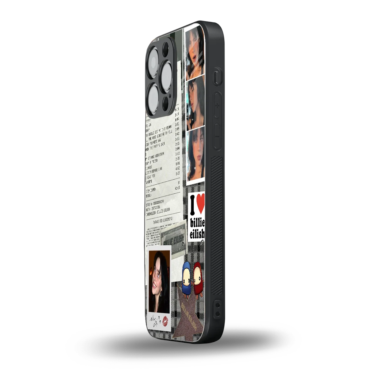 Billie Eilish iphone 16 pro max mobile cover | shockproof glass phone case