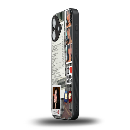 Billie Eilish Phone Case for Iphone 16 | Glass Case