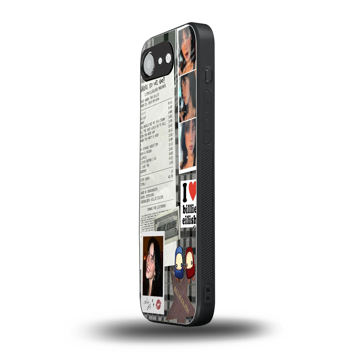 Billie Eilish iphone 16e mobile cover | shockproof glass phone case