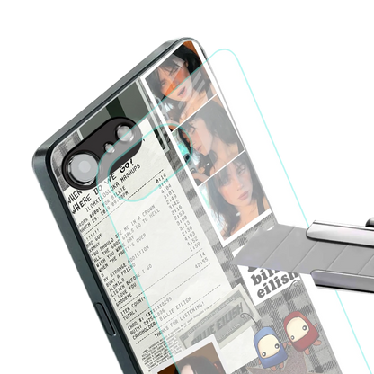 Billie Eilish stylish phone case for iphone 17e | glossy glass and slim fit
