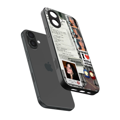 Billie Eilish sleek iphone 17 cover with tempered glass back and TPU edges