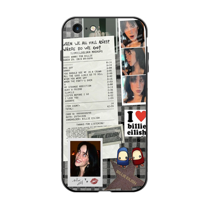 Billie Eilish back phone cover | glass case for iphone 6