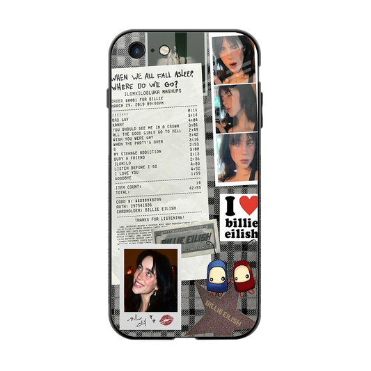 Billie Eilish back phone cover | glass case for iphone 6s plus
