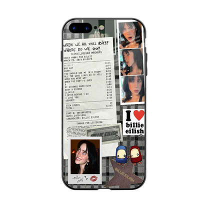 Billie Eilish back phone cover | glass case for iphone 7 plus