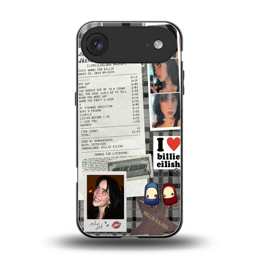 Billie Eilish back phone cover | glass case for iphone air