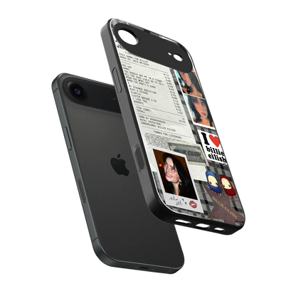 Billie Eilish sleek iphone air cover with tempered glass back and TPU edges