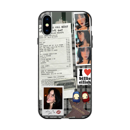 Billie Eilish back phone cover | glass case for iphone xs