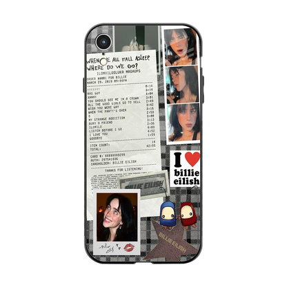 Billie Eilish back phone cover | glass case for iphone xr