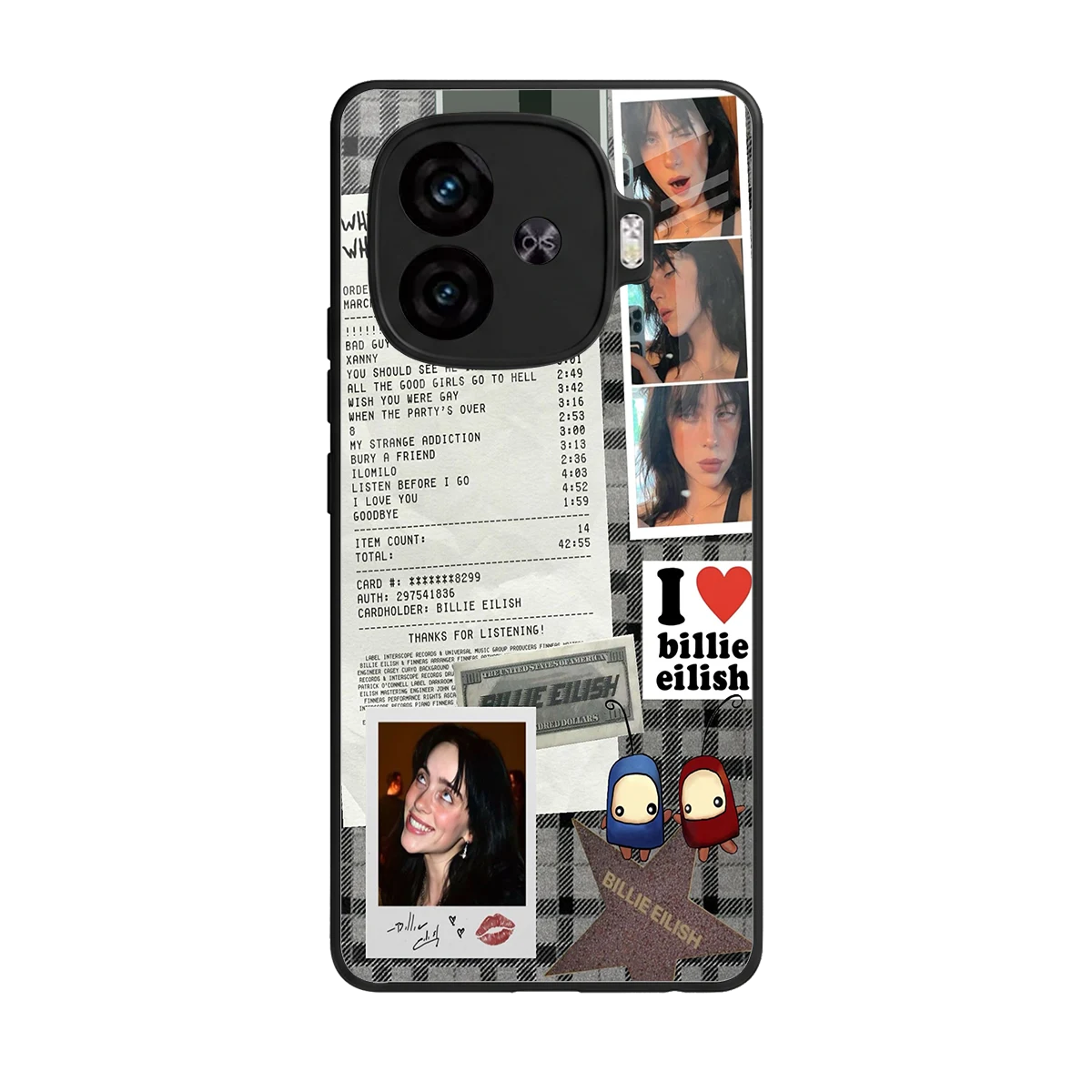 Billie Eilish back phone cover | glass case for iqoo neo 10r 5g