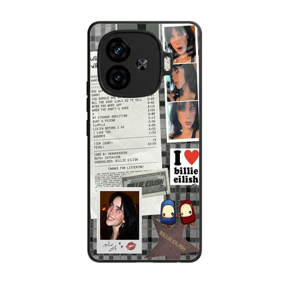 Billie Eilish back phone cover | glass case for iqoo neo 10r 5g