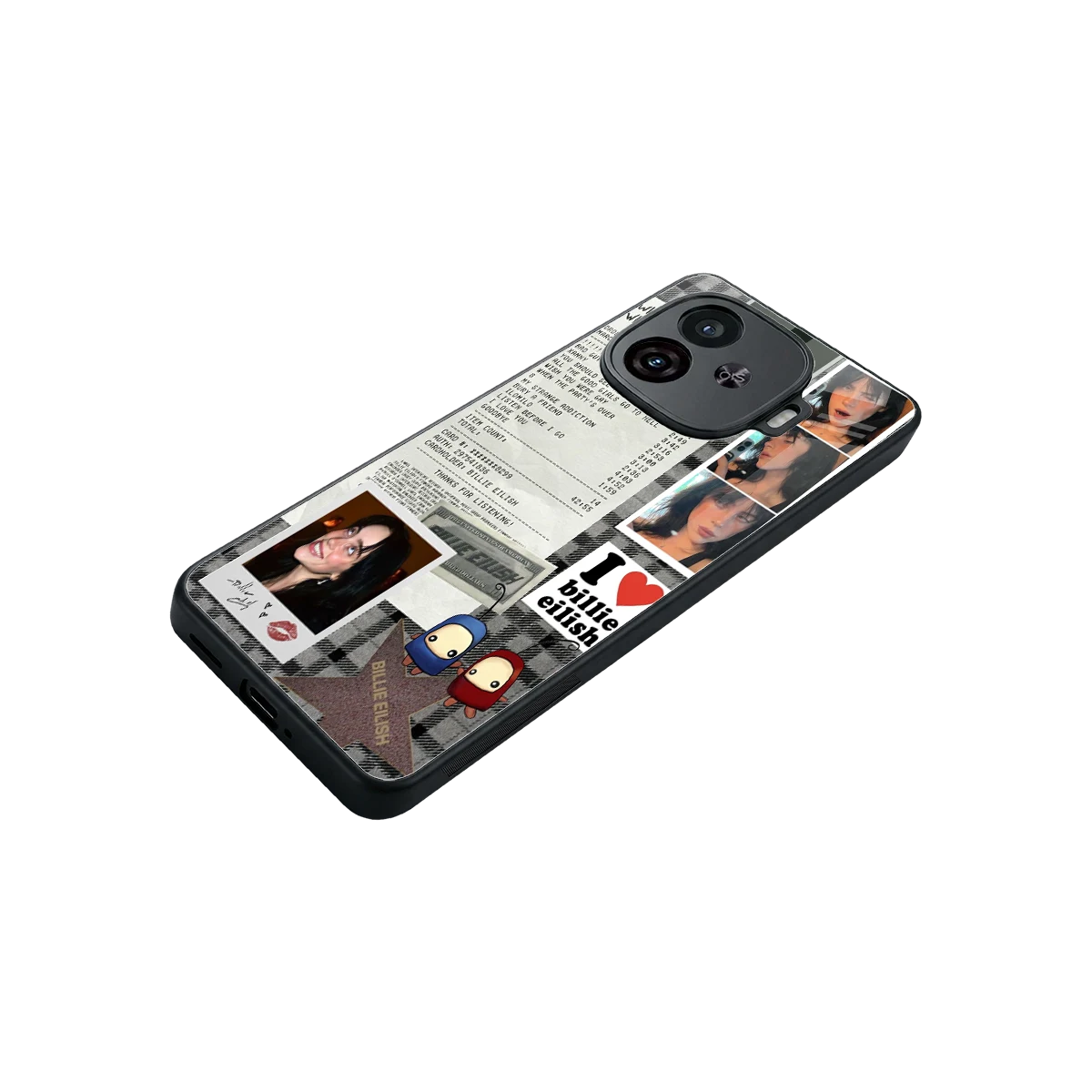 Billie Eilish stylish phone case for iqoo neo 10r 5g | glossy glass and slim fit