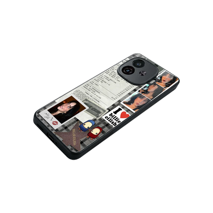 Billie Eilish stylish phone case for iqoo neo 10r 5g | glossy glass and slim fit