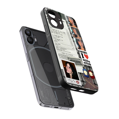 Billie Eilish sleek nothing phone 2 cover with tempered glass back and TPU edges