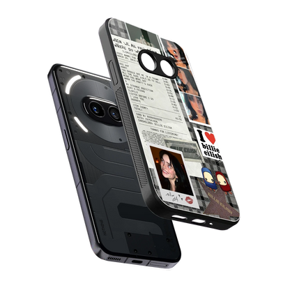 Billie Eilish sleek nothing phone 2a plus cover with tempered glass back and TPU edges