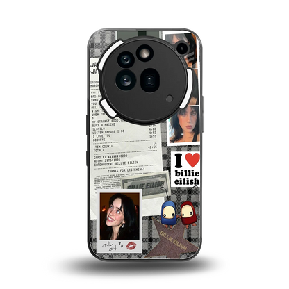 Billie Eilish back phone cover | glass case for nothing phone 3a pro