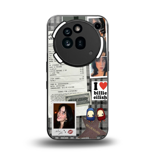 Billie Eilish back phone cover | glass case for nothing phone 3a pro