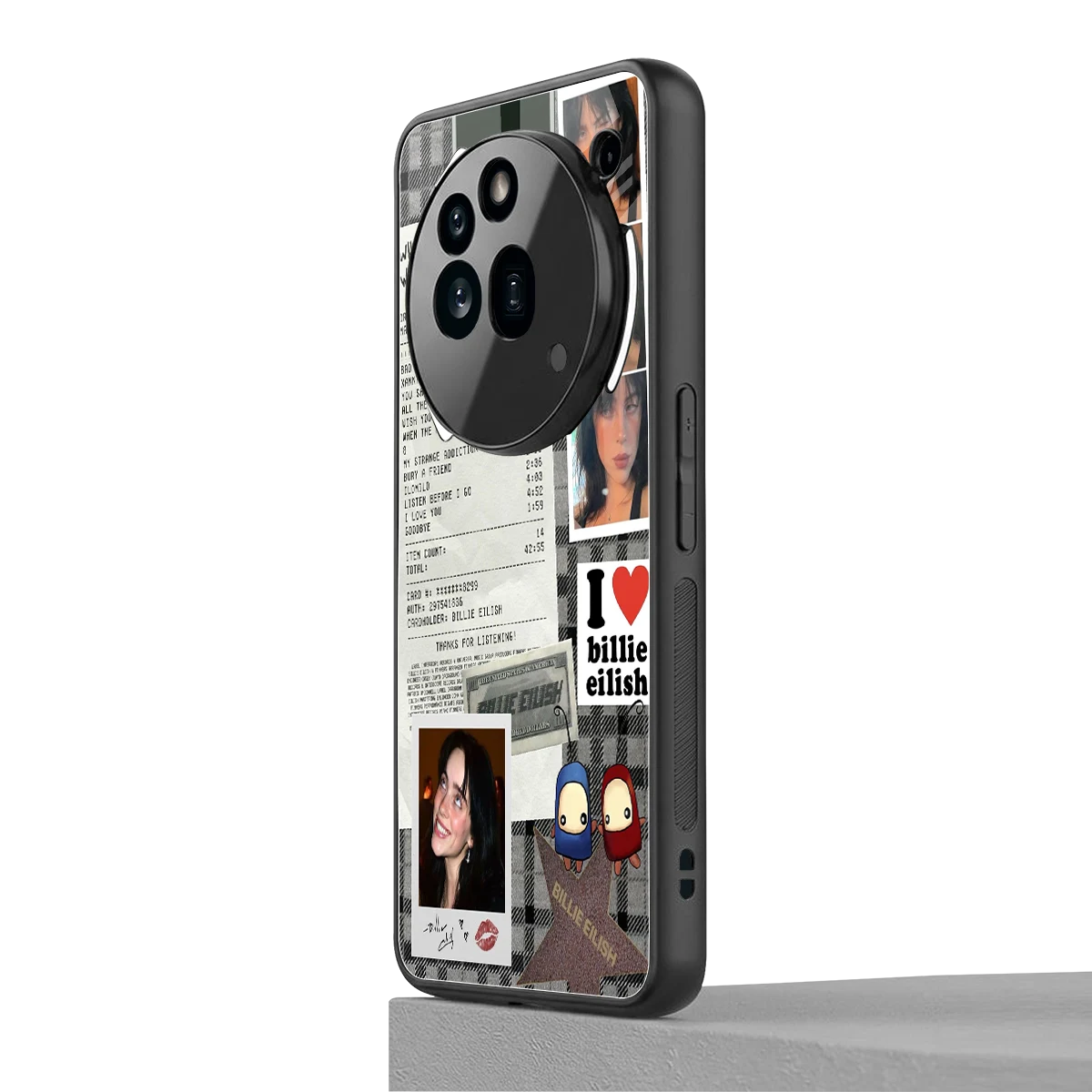 Billie Eilish nothing phone 3a pro mobile cover | shockproof glass phone case