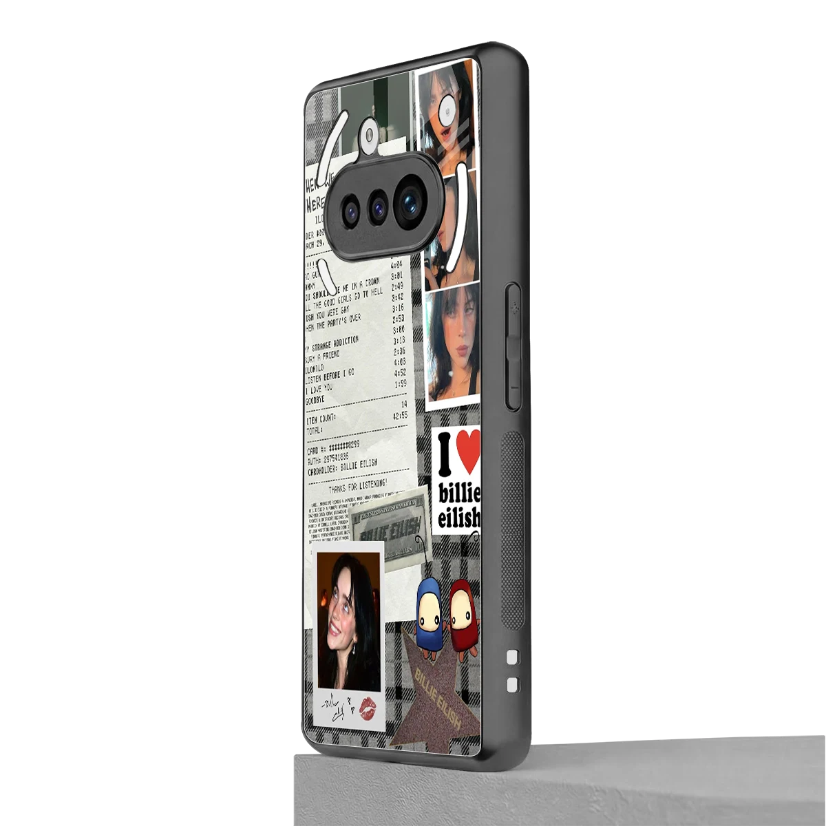Billie Eilish nothing phone 3a mobile cover | shockproof glass phone case