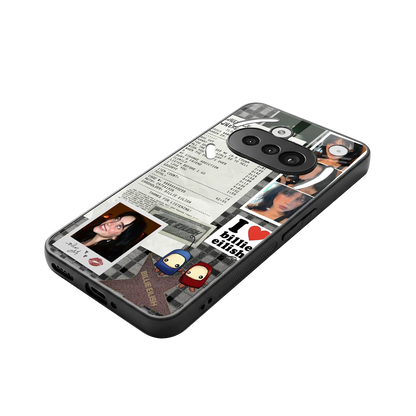 Billie Eilish stylish phone case for nothing phone 3a | glossy glass and slim fit