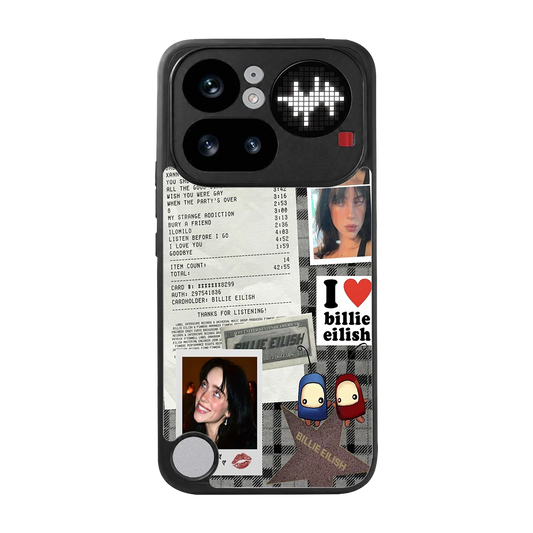 Billie Eilish back phone cover | glass case for nothing phone 4a pro