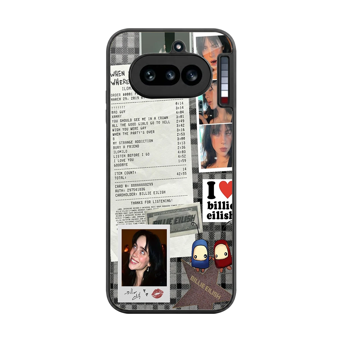 Billie Eilish back phone cover | glass case for nothing phone 4a