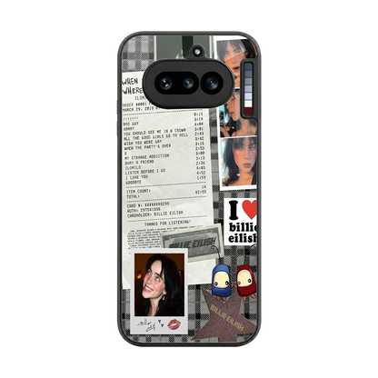 Billie Eilish back phone cover | glass case for nothing phone 4a