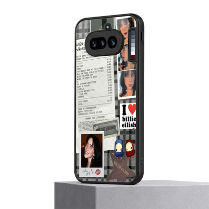 Billie Eilish nothing phone 4a mobile cover | shockproof glass phone case
