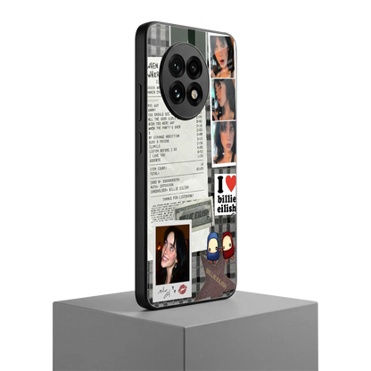 Billie Eilish oneplus 13r mobile cover | shockproof glass phone case