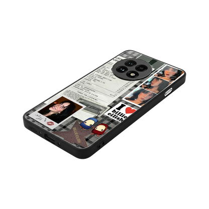 Billie Eilish stylish phone case for oneplus 13r | glossy glass and slim fit