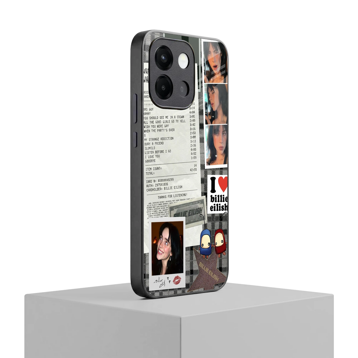 Billie Eilish oneplus 13s mobile cover | shockproof glass phone case