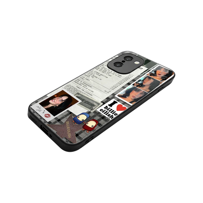 Billie Eilish stylish phone case for oneplus 15r | glossy glass and slim fit