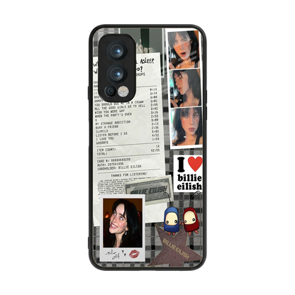 Billie Eilish back phone cover | glass case for oneplus nord 2