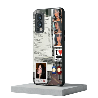 Billie Eilish oneplus nord 2 mobile cover | shockproof glass phone case