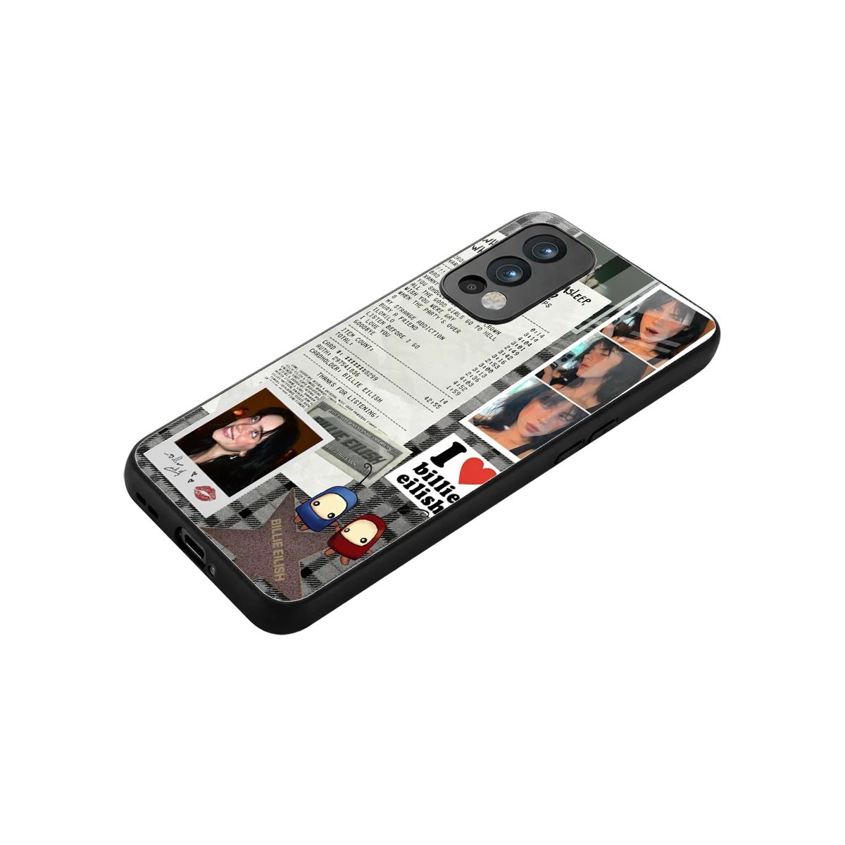 Billie Eilish stylish phone case for oneplus nord 2 | glossy glass and slim fit