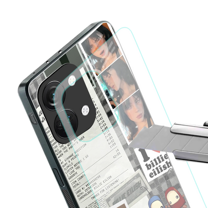 Billie Eilish stylish phone case for oneplus nord 3 | glossy glass and slim fit