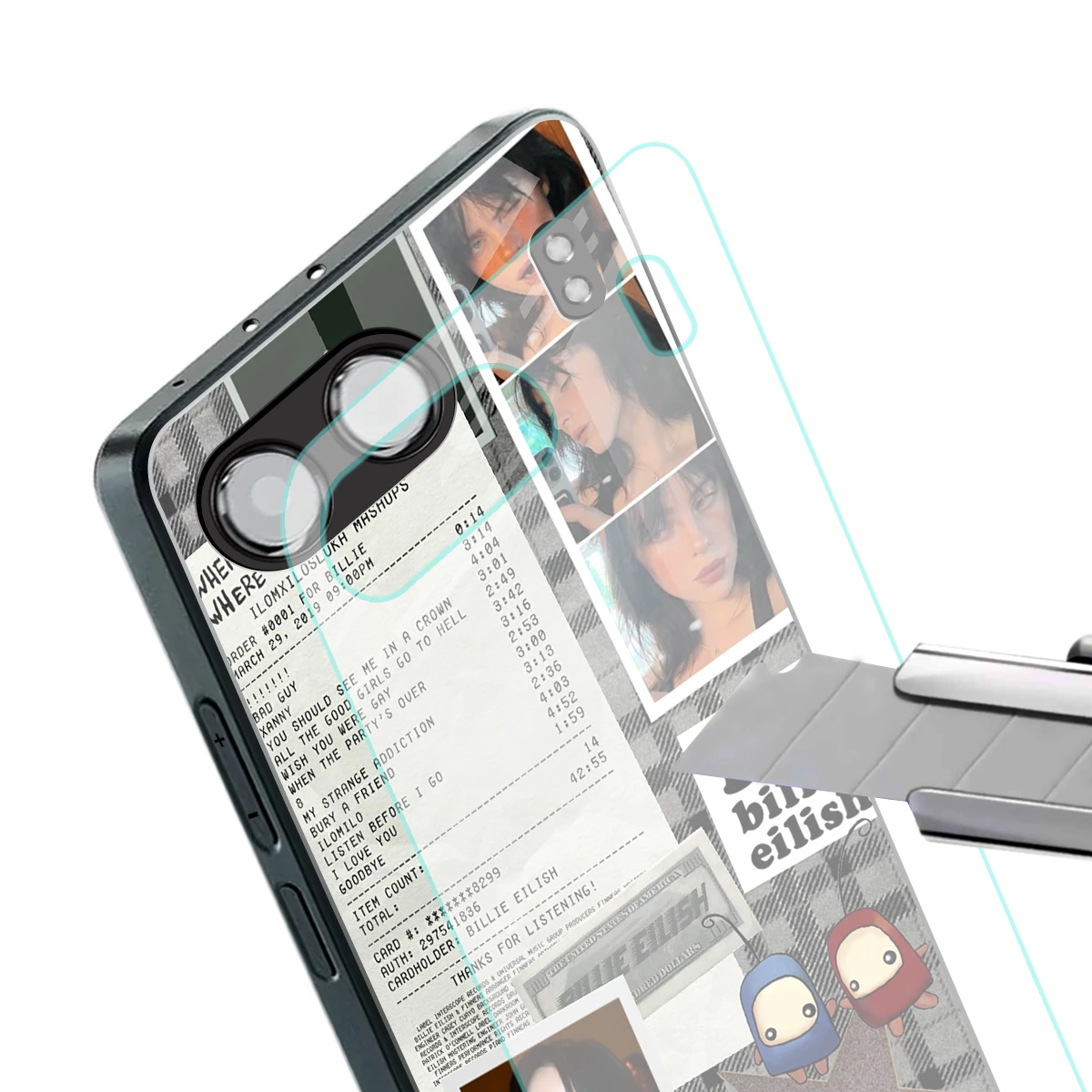Billie Eilish stylish phone case for oneplus nord 4 | glossy glass and slim fit