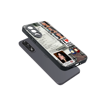 Billie Eilish sleek oneplus nord 5 cover with tempered glass back and TPU edges