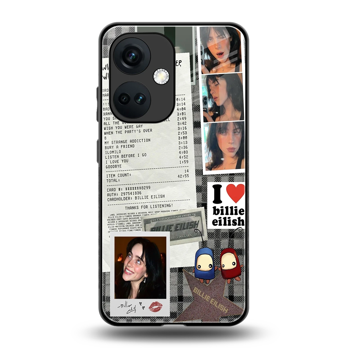 Billie Eilish back phone cover | glass case for oneplus nord ce 3