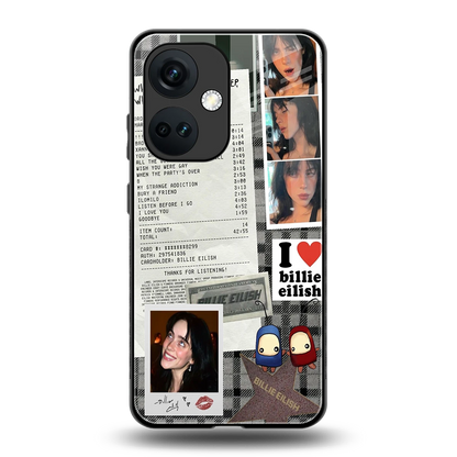 Billie Eilish back phone cover | glass case for oneplus nord ce 3