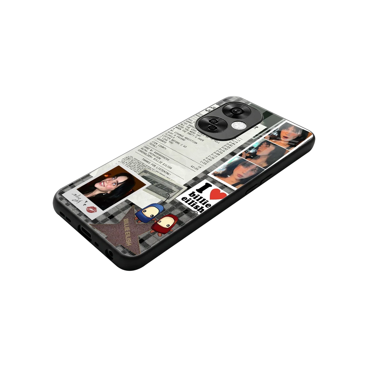 Billie Eilish stylish phone case for oneplus nord ce 3 lite | glossy glass and slim fit