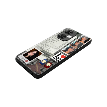 Billie Eilish stylish phone case for oneplus nord ce 3 lite | glossy glass and slim fit
