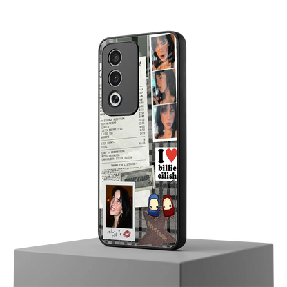 Billie Eilish oppo a3 pro mobile cover | shockproof glass phone case