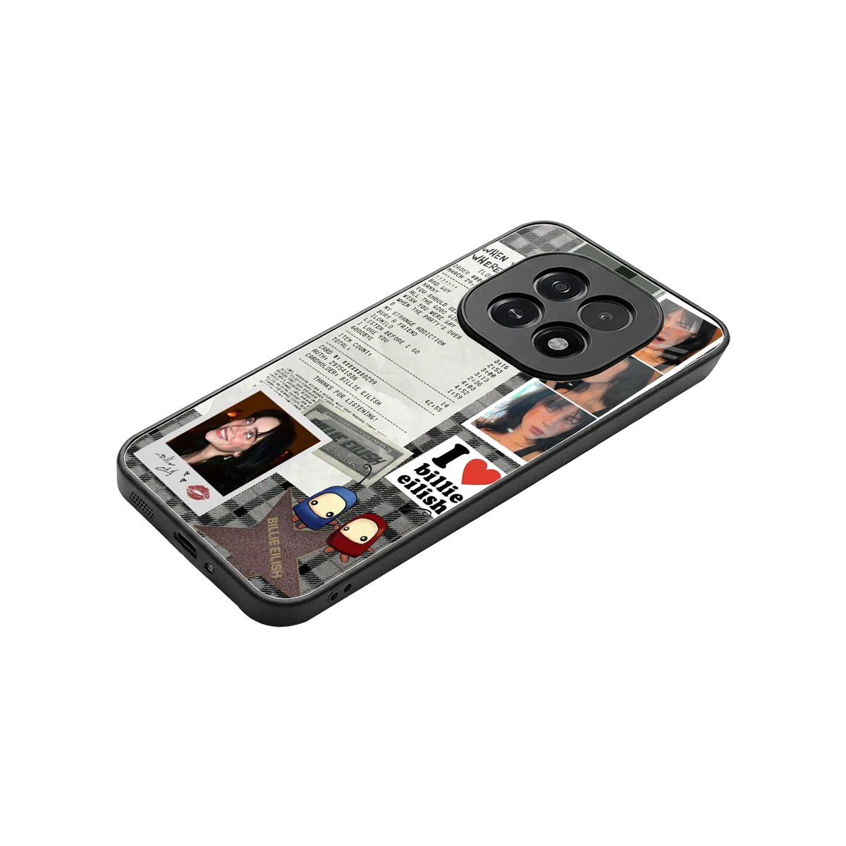 Billie Eilish stylish phone case for oppo f29 5g | glossy glass and slim fit
