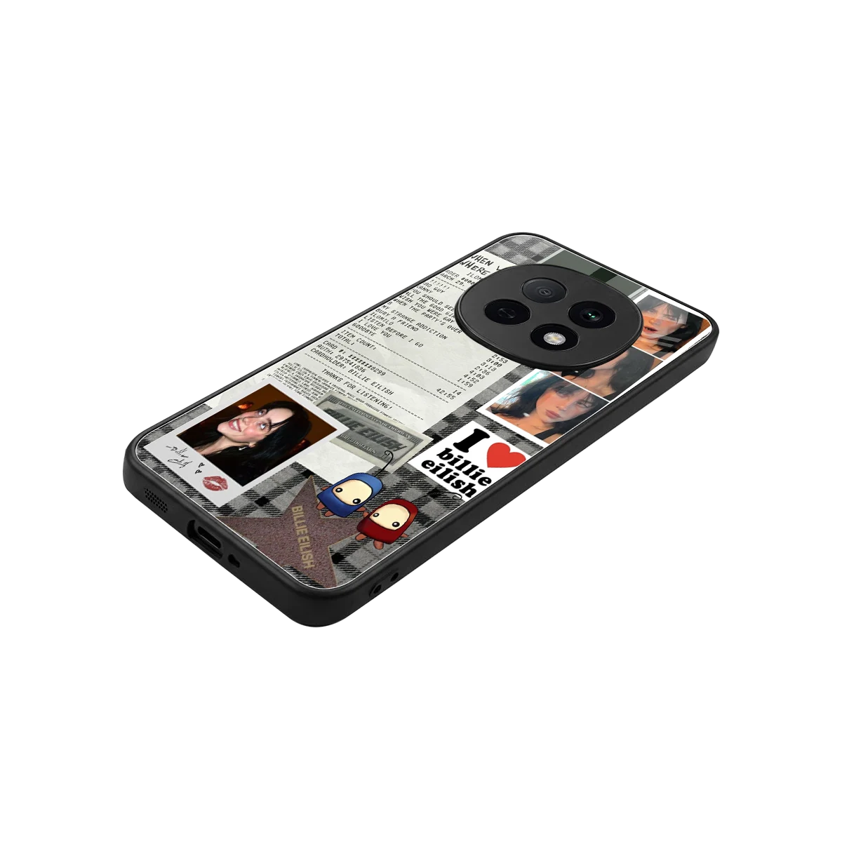 Billie Eilish stylish phone case for oppo f29 pro 5g | glossy glass and slim fit