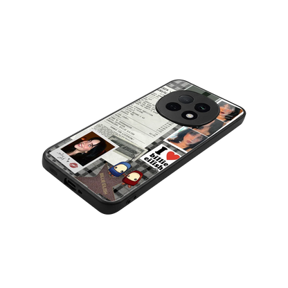 Billie Eilish stylish phone case for oppo f29 pro 5g | glossy glass and slim fit