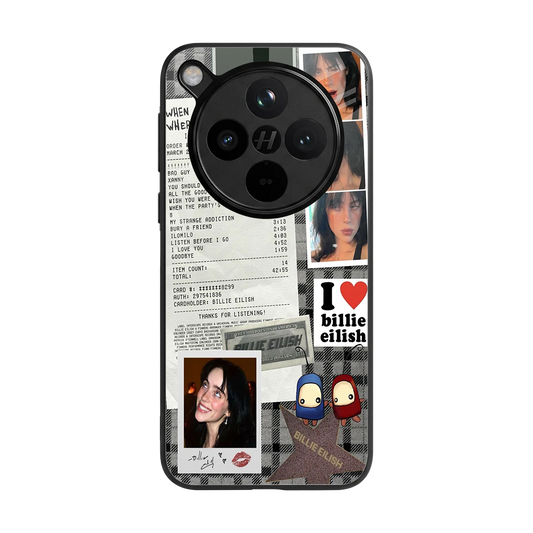 Billie Eilish back phone cover | glass case for oppo find x8