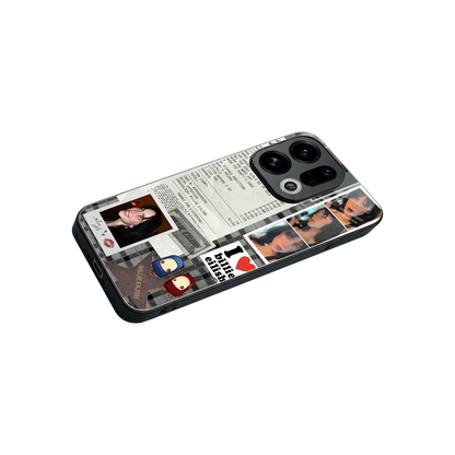 Billie Eilish stylish phone case for oppo find x9 | glossy glass and slim fit