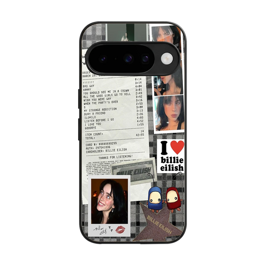 Billie Eilish back phone cover | glass case for google pixel 10